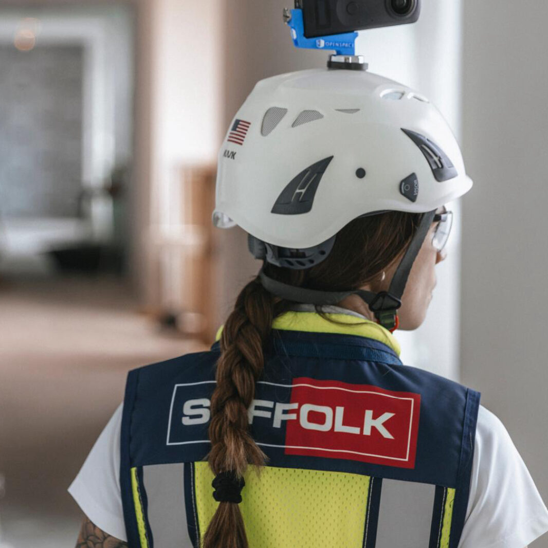 Suffolk worker on construction site